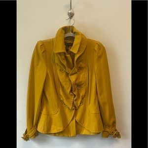 INC INTERNATIONAL CONCEPTS Mustard yellow blazer